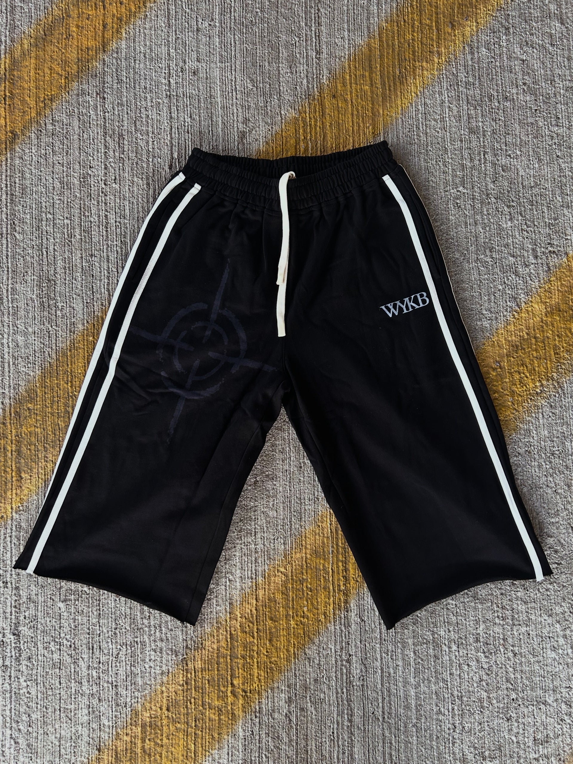 Black WYKB Long Shorts (Oversized)