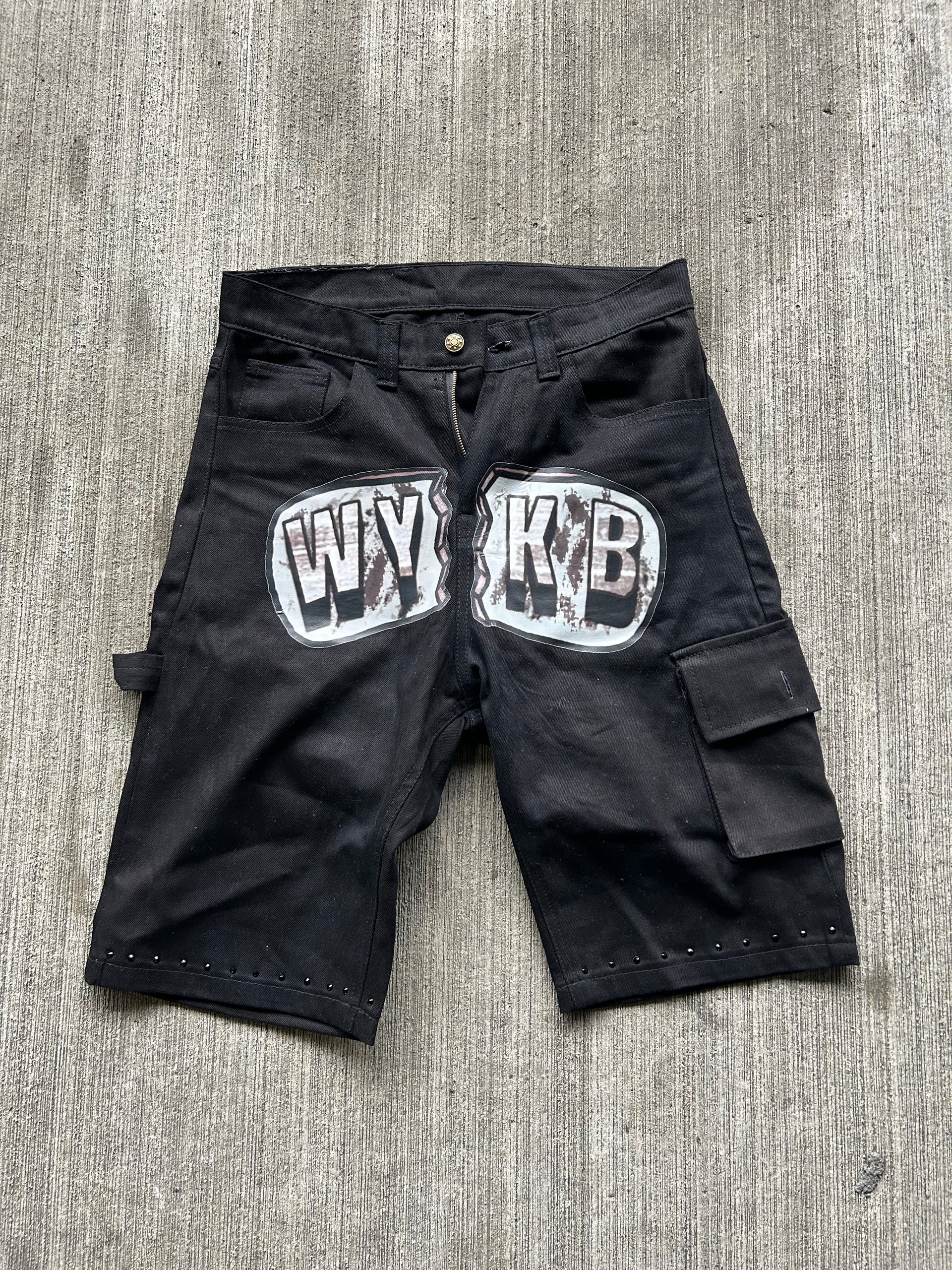 Black Denim Shorts